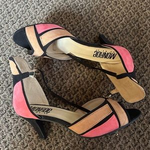 Monroe suede heels